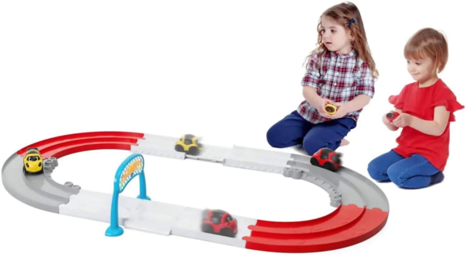 Chicco Entwicklungsrennstrecke für Spielzeugautos 1,5 m, 2 ferngesteuerte Autos, 2-Spieler-Herausfor - Image 4