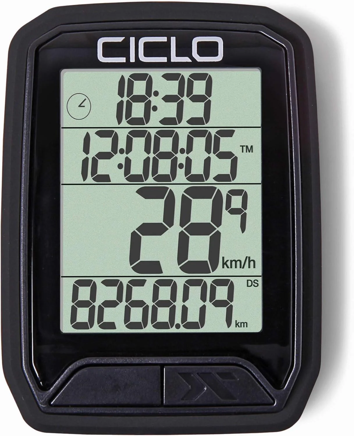 CICLO PROTOS 113 verkabelter Fahrradcomputer, mit 13 Funktionen in schwarz, in schwarz - Image 2