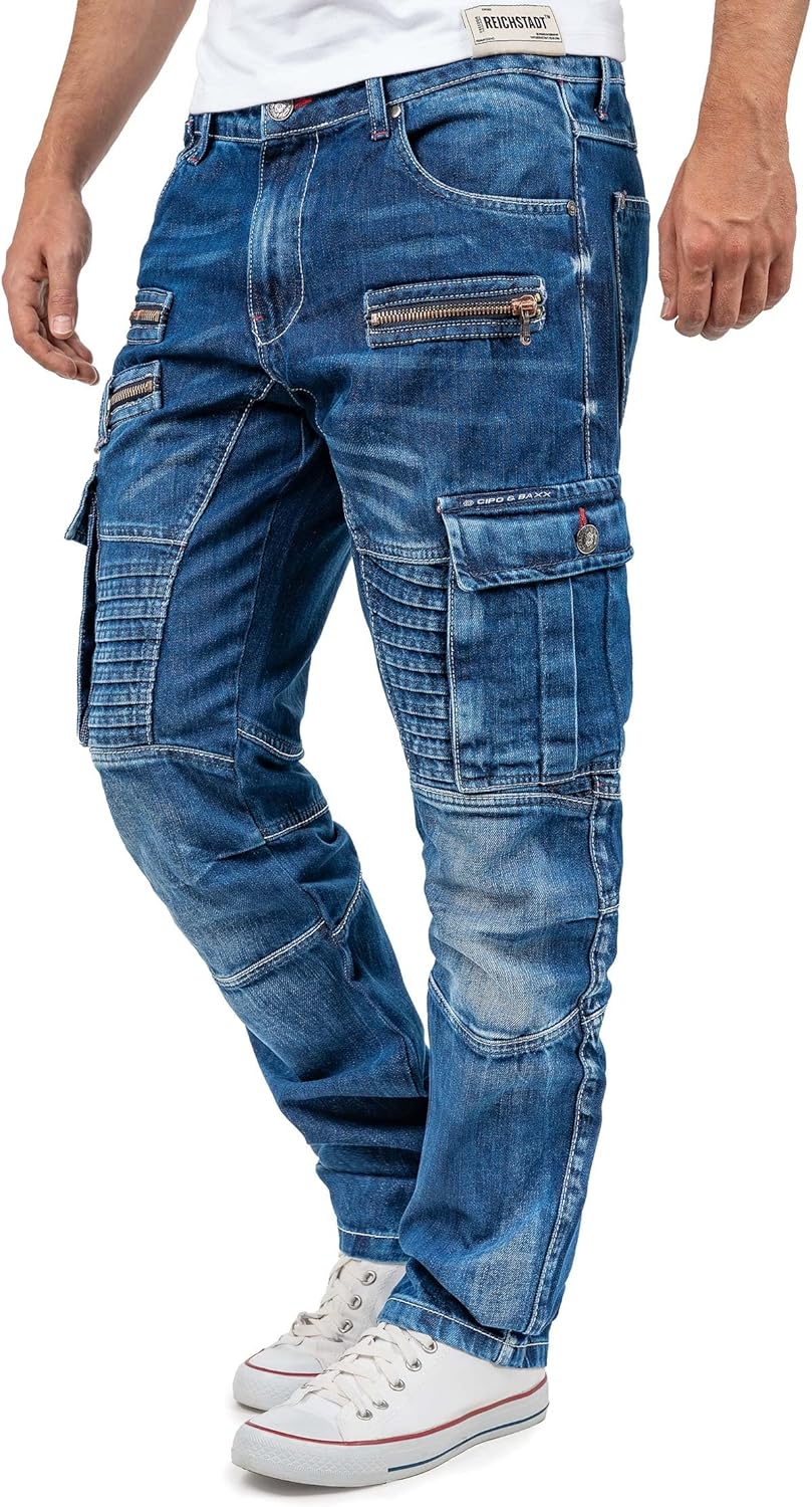 Cipo & Baxx Herren Jeans CD798-bans Blau W30/L32 30W / 32L Blau - 11, 30W / 32L Blau - 11 - Image 3