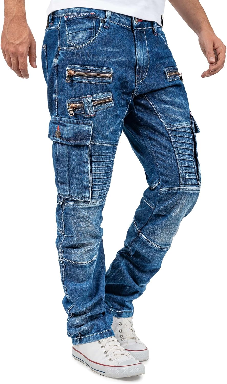 Cipo & Baxx Herren Jeans CD798-bans Blau W30/L32 30W / 32L Blau - 11, 30W / 32L Blau - 11 - Image 4