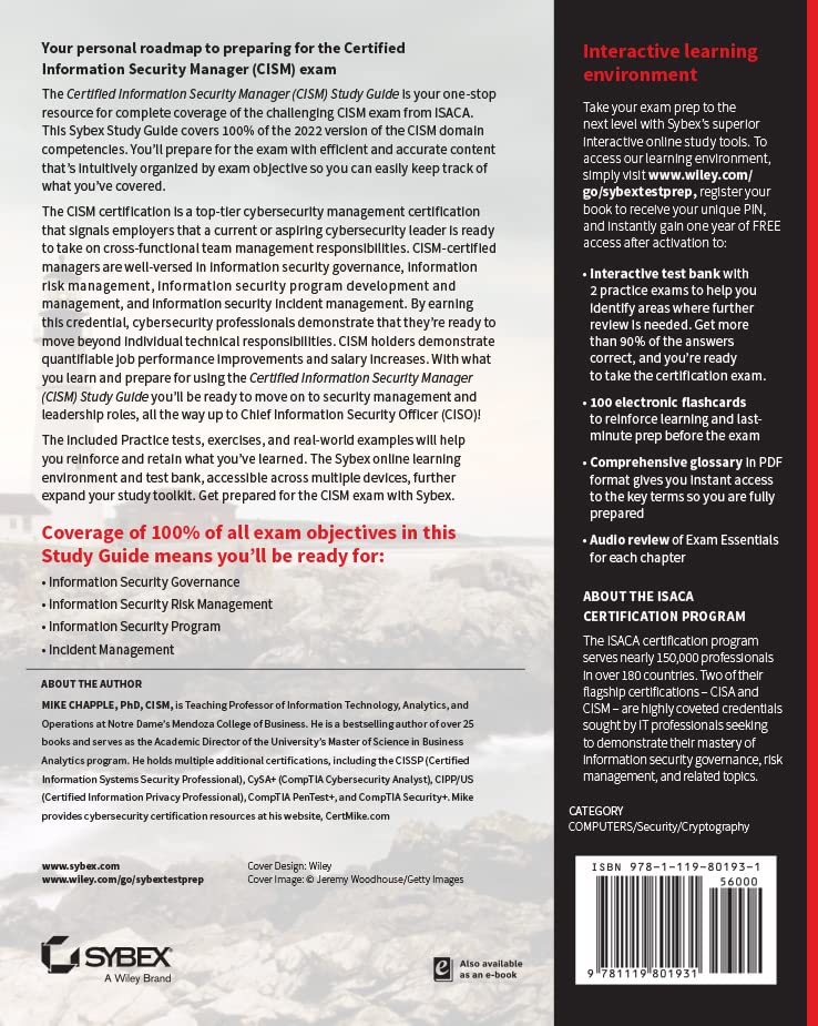 CISM Certified Information Security Manager Study Guide (Sybex Study Guide), Taschenbuch - Image 2