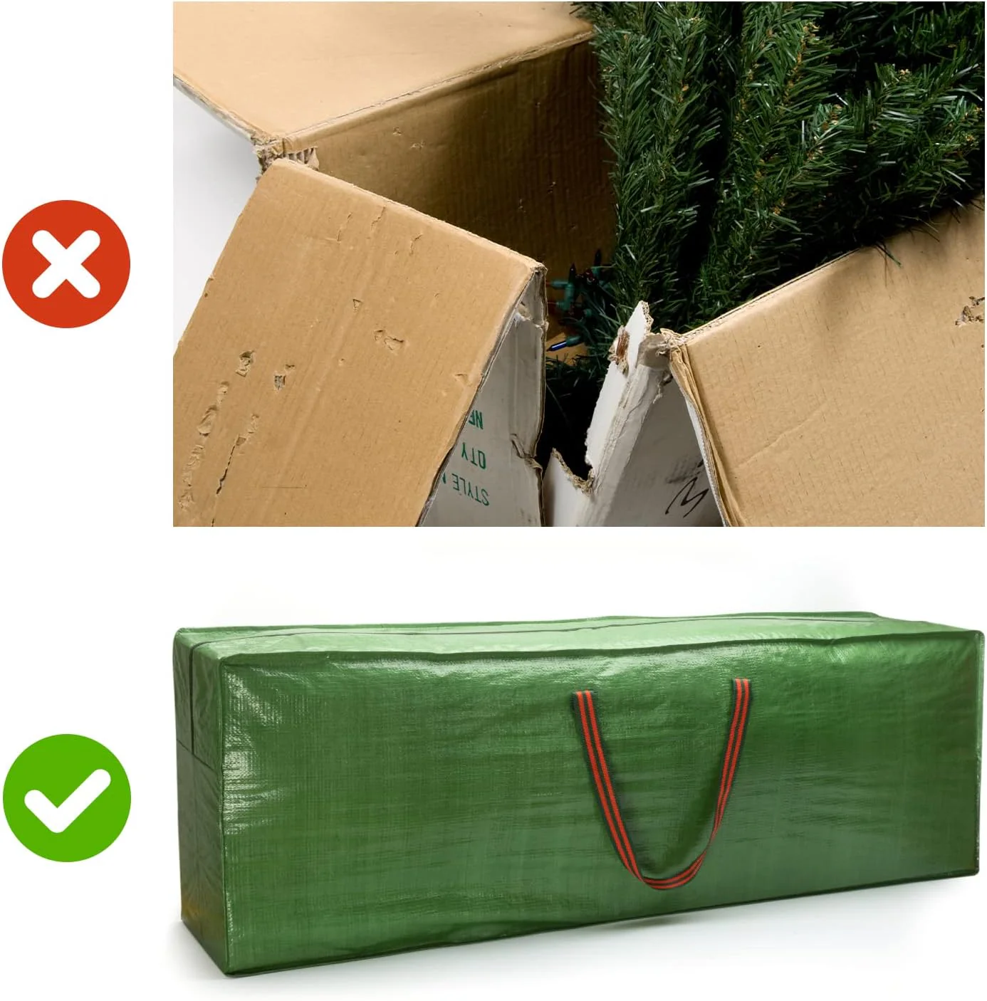 CKB Ltd Weihnachtsbaum künstliche Aufbewahrungstasche Wasserdichtes Und Reissfest, Transporthülle an - Image 5