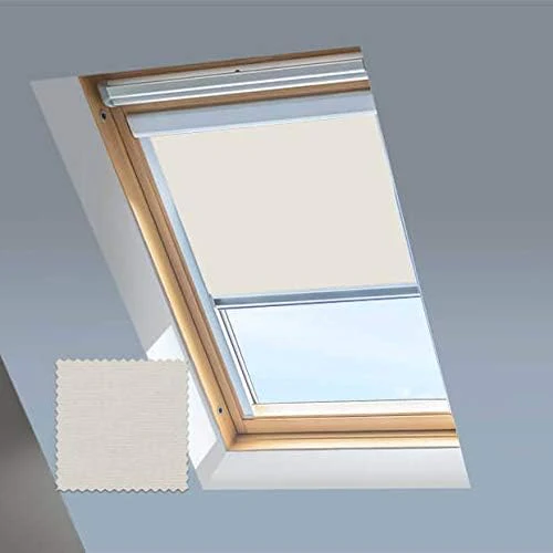 Classic Roof Blinds für Dakstra und Rooflite Dachfenster, Verdunkelungsrollo, Fenstercode S6A, Creme - Image 5