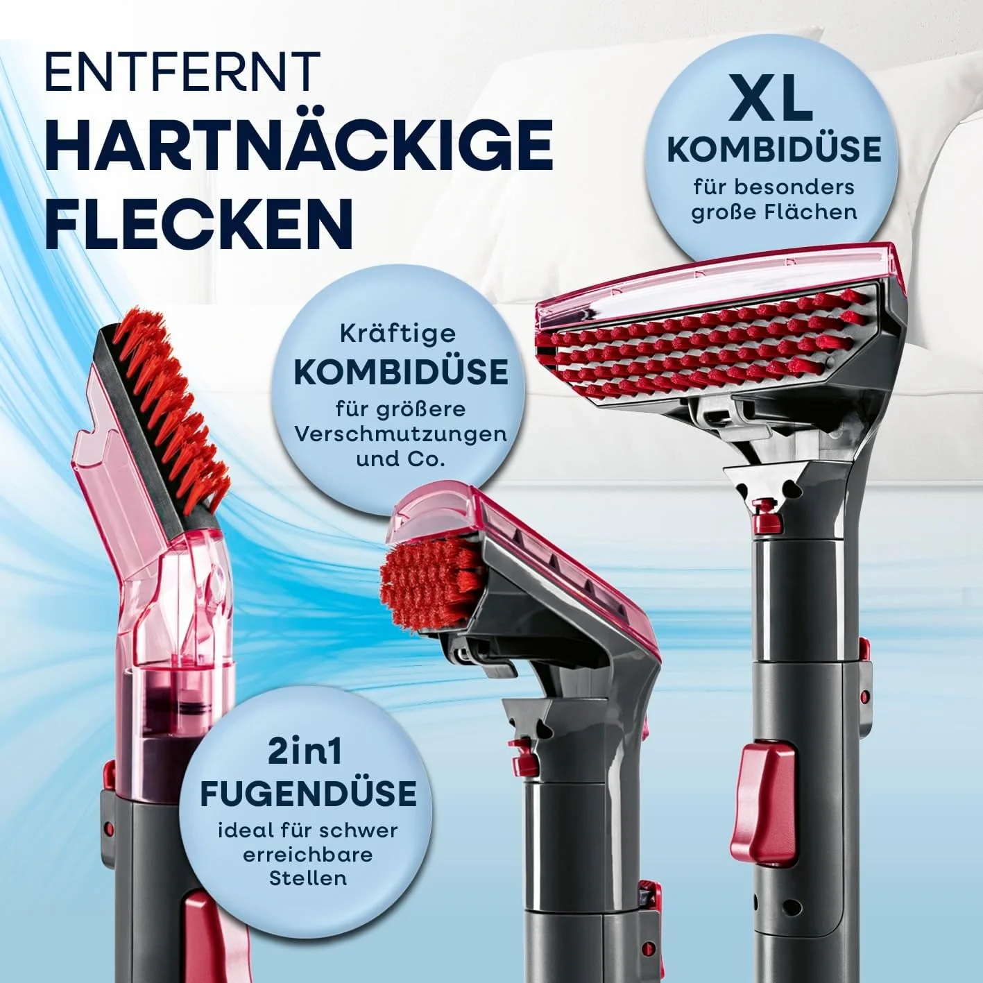 CLEANmaxx Teppichreiniger & Polsterreiniger Pro Power | Spot Cleaner & EASYmaxx Teppichreiniger Mitt - Image 6