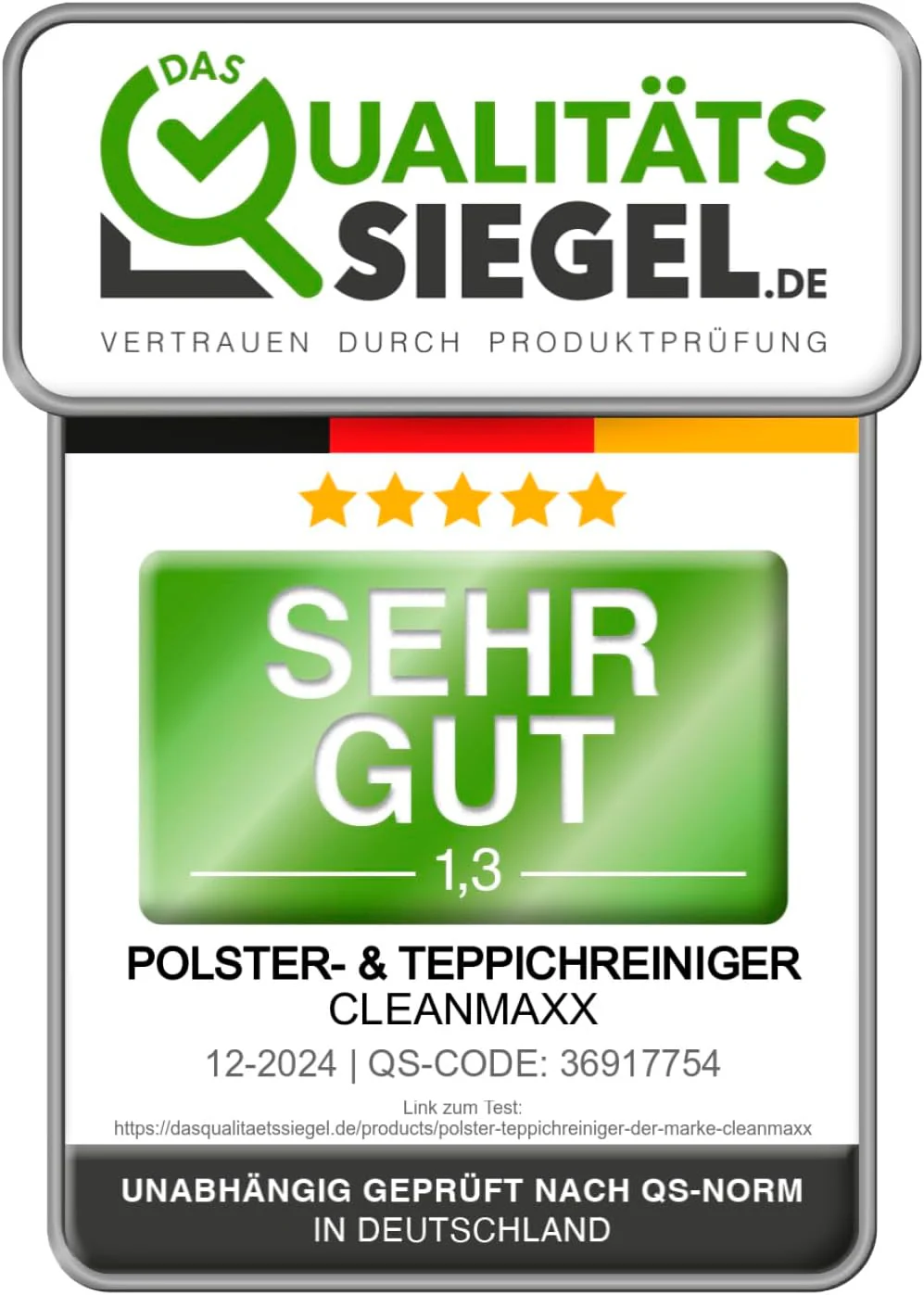 CLEANmaxx Teppichreiniger & Polsterreiniger Pro Steam | Spot Cleaner & EASYmaxx Teppichreiniger Mitt - Image 2