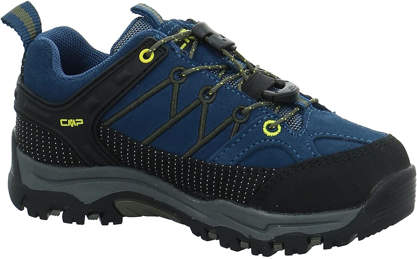 CMP Jungen Kids Rigel Low Shoes Wp Trekking-Schuhe 28 EU Blau Gelb Blue Ink Yellow, 28 EU Blau Gelb - Image 6