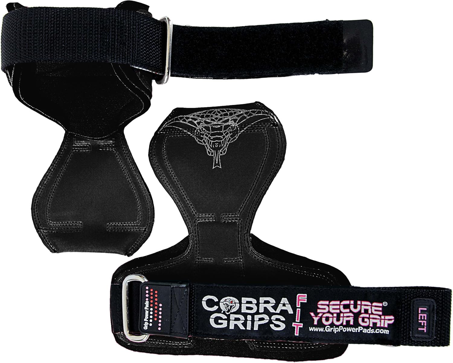 Cobra Grips Fit Gewichtheber-Handschuhe, robuste Gurte, Alternative zu Powerlifting-Haken für Kreuzh - Image 7