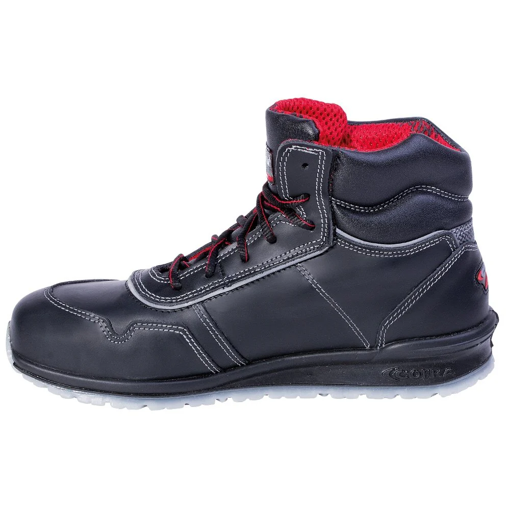 Cofra 78470-000.W43 PUSKAS S3 SRC Sicherheitsstiefel, Schwarz/Rot, Grösse 43 43 EU, 43 EU - Image 3