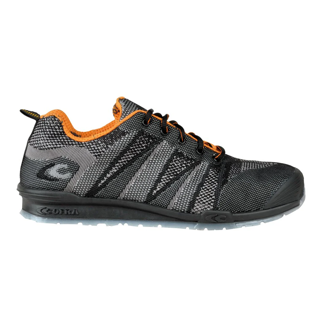 Cofra 78800-002.W35 FLUENT BLACK/ORANGE S1 P SRC Sicherheitsschuhe, Schwarz/Grau/Orange, Grösse 35 3