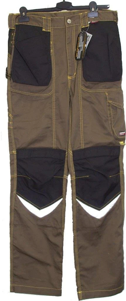 Cofra V064-0-03.Z46 Arbeitshose "Carpenter", schlamm grau / schwarz, Grösse 46 46 Mud / Black, 46 Mu