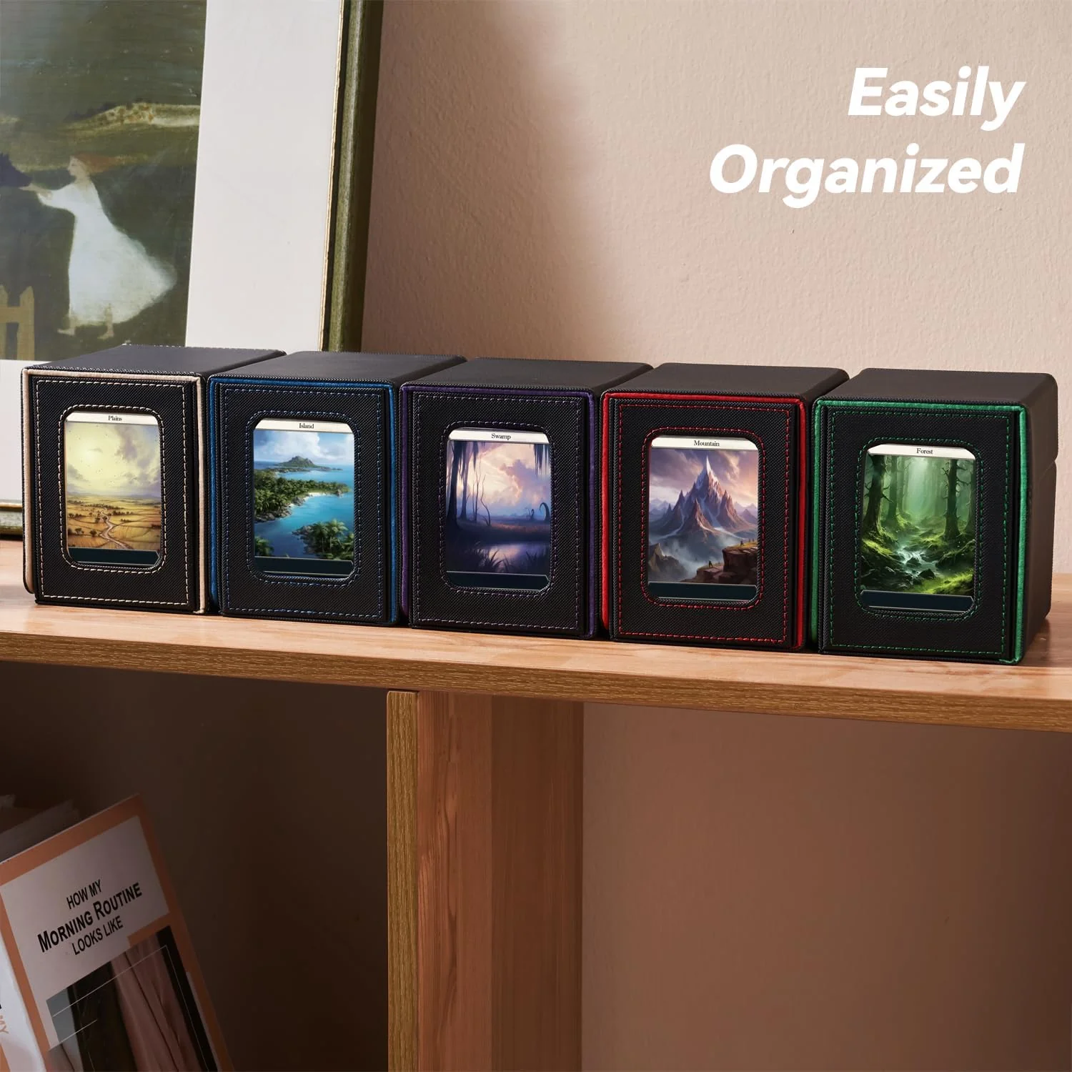 Commander Deckbox für MTG - Patentiertes Design, Commander Display, passt für 100 doppelt eingehüllt - Image 5