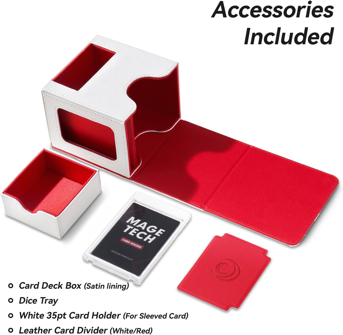 Commander Deckbox für MTG - Patentiertes Design, Commander Display, passt für 100 doppelt eingehüllt - Image 6