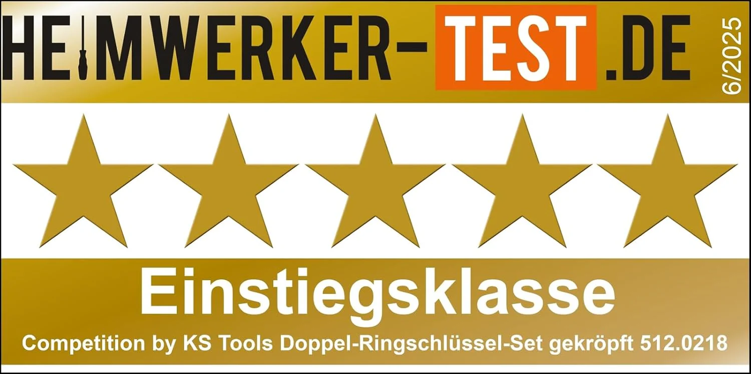COMPETITION 512.0218 Doppel-Ringschlüssel-Satz, gekröpft, 8-tlg (Powered by KS TOOLS) - Image 2
