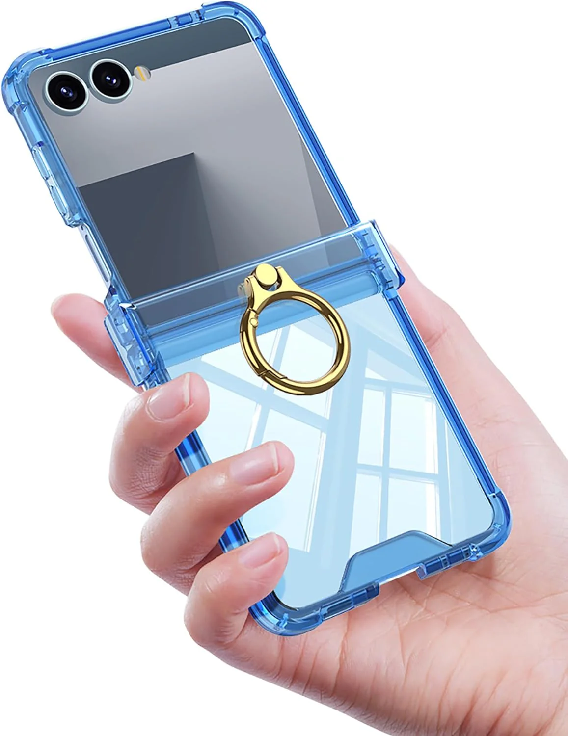 COQUE Hülle für Samsung Flip 7 Cover,Bumper Transparente Schutzhülle mit [Drehring] [Klappdeckel] Ai - Image 8