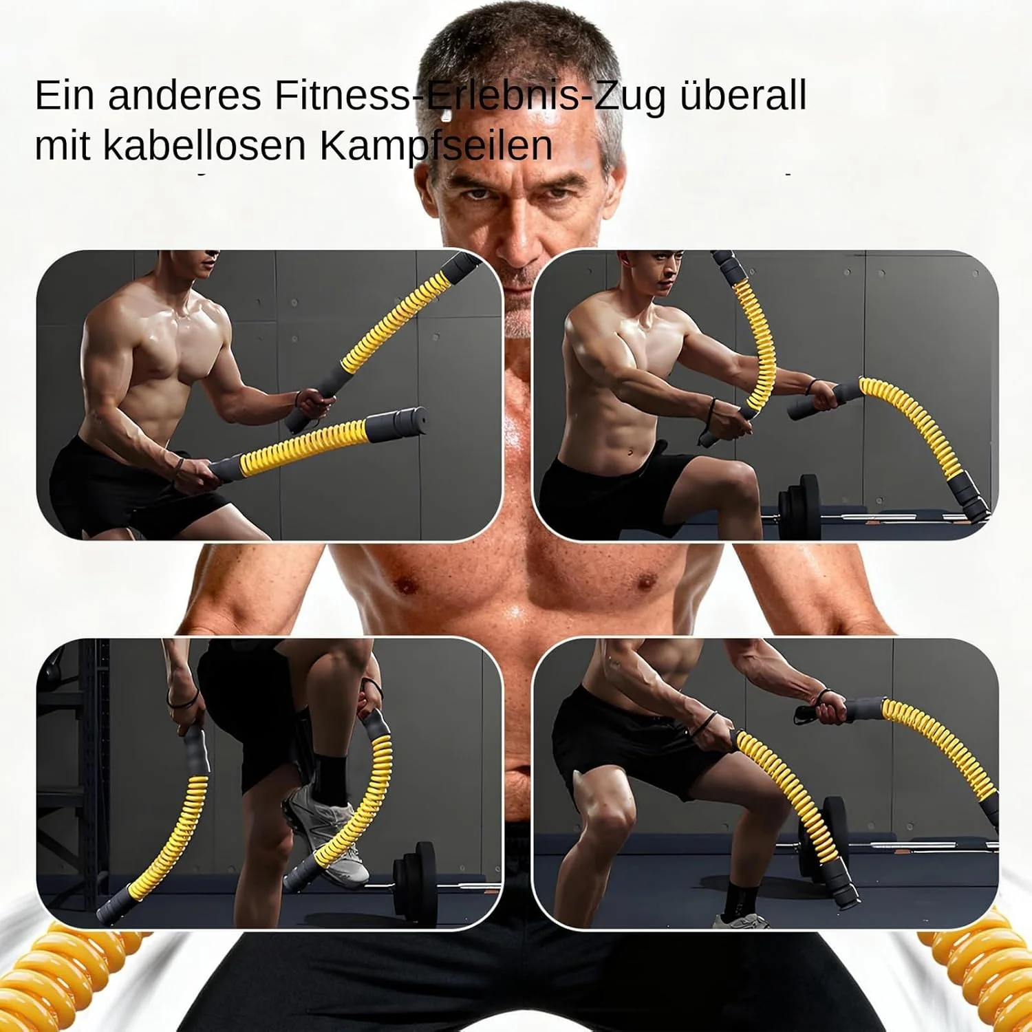 Cordless Weighted Battle Ropes 51cm Verstellb Battle Rope Ohne Seil, Gewichtete Trainingsseile Mit 4 - Image 7