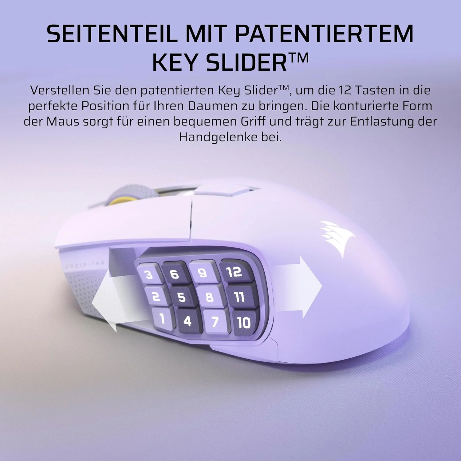 Corsair Scimitar Elite Wireless SE MMO Gaming Maus – 33.000 DPI, 16 Programmierbare Tasten, Einstell - Image 6