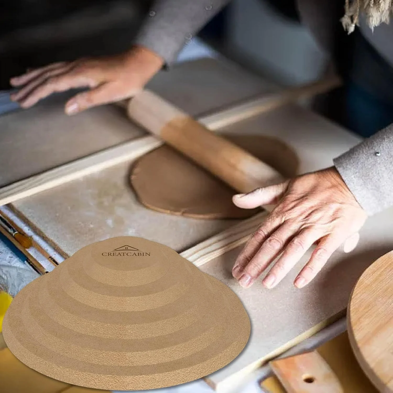 CREATCABIN Runde Formen Keramikplatten Holzformen Für Töpferwaren Formwerkzeuge Für Tontöpferwaren K - Image 6