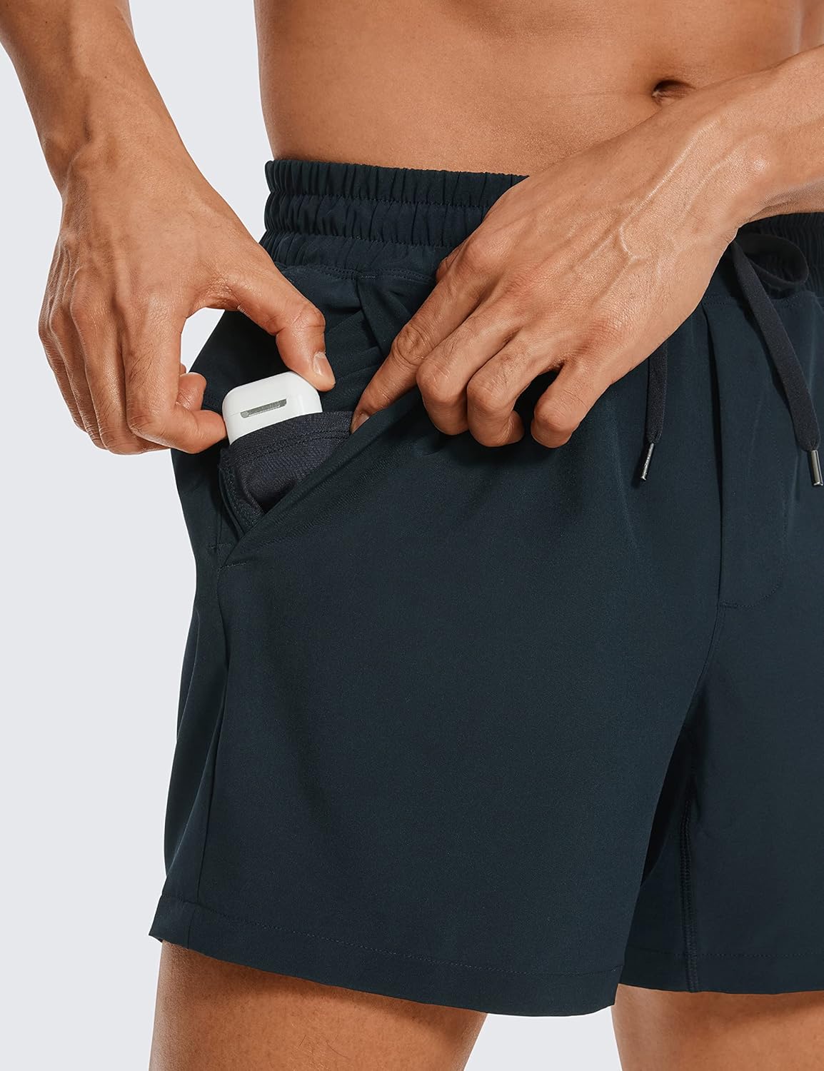 CRZ YOGA Herren Sports Shorts Schnelltrocknend Fitness Kurz Hose Laufshorts mit Taschen - 13/18/23cm - Image 3