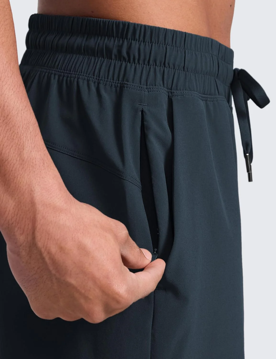 CRZ YOGA Herren Sports Shorts Schnelltrocknend Fitness Kurz Hose Laufshorts mit Taschen - 13/18/23cm - Image 5