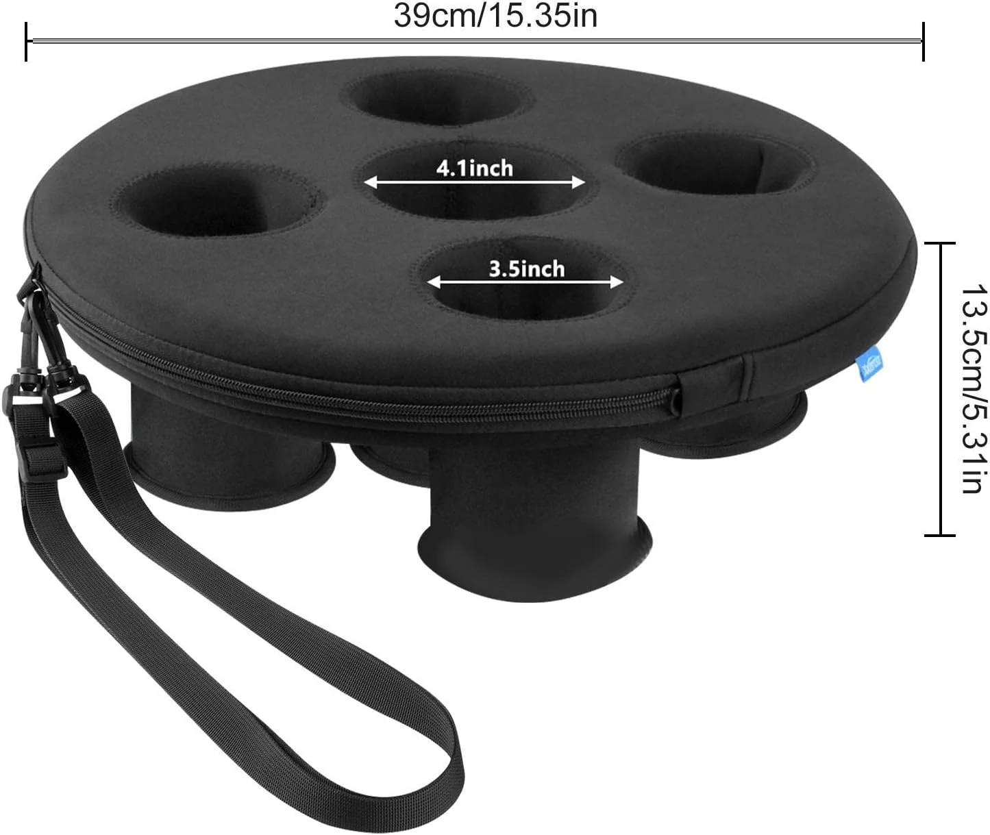 cypreason Schwimmender Getränkehalter - Getränkeschwimmer mit 5 Löchern - Schwimmendes Tablett für P - Image 4
