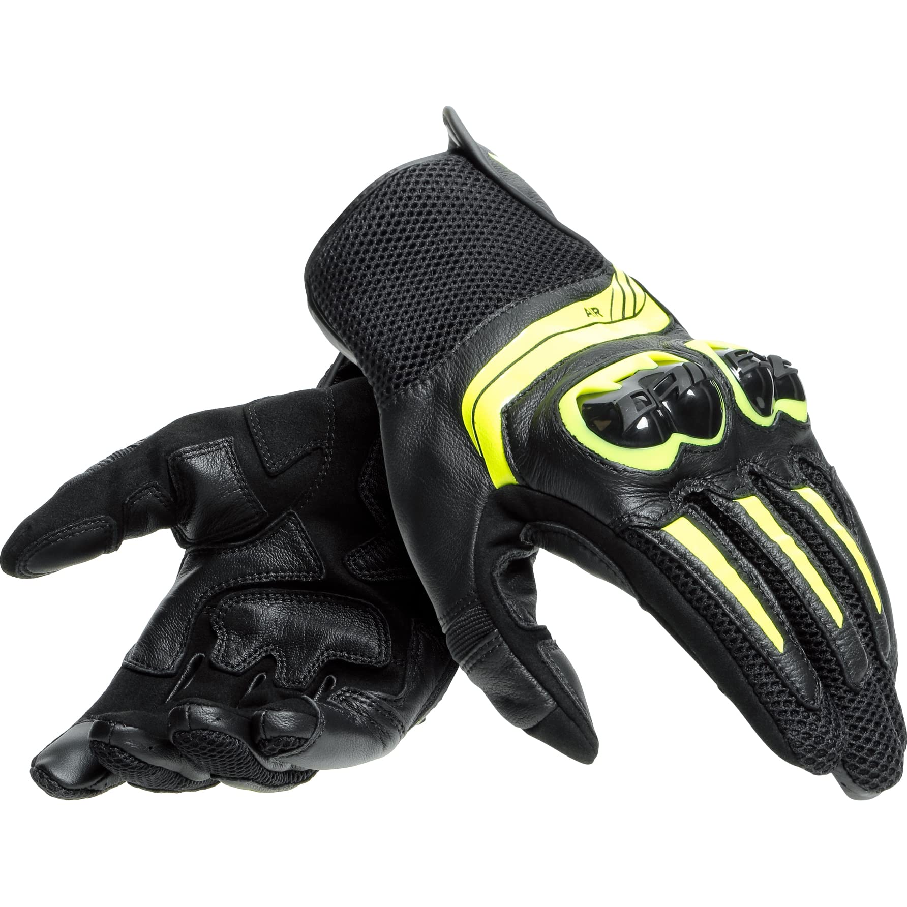 Dainese Motorradhandschuhe kurz Motorrad Handschuh Mig 3 Handschuh kurz Neongelb S, Unisex, Sportler