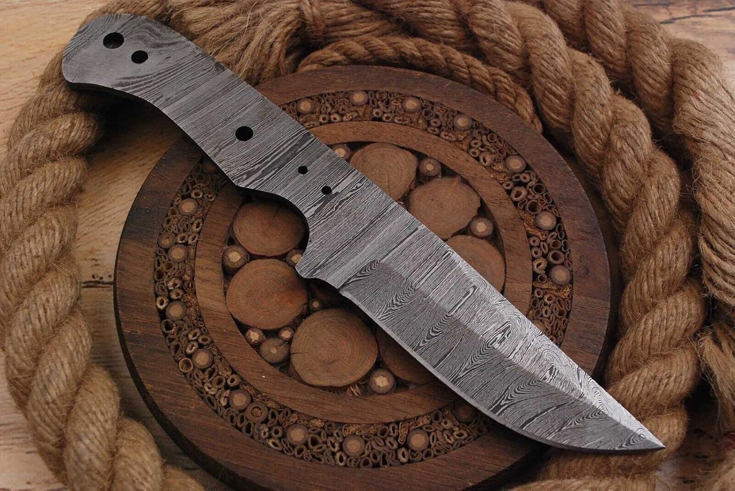 Damast Klinge Handgeschmiedete Damast Rohling Damascus blank blade 6076EA - Image 5