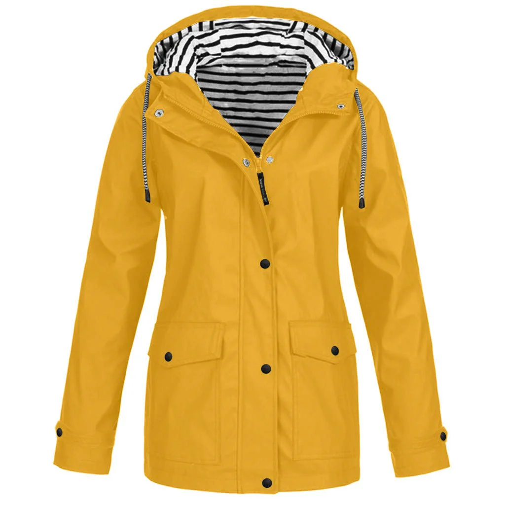 Damen Windjacke Wasserdicht Regenparka Outdoorjacke Jacken Wasserdicht Regenmantel Mit Kapuze Jaken