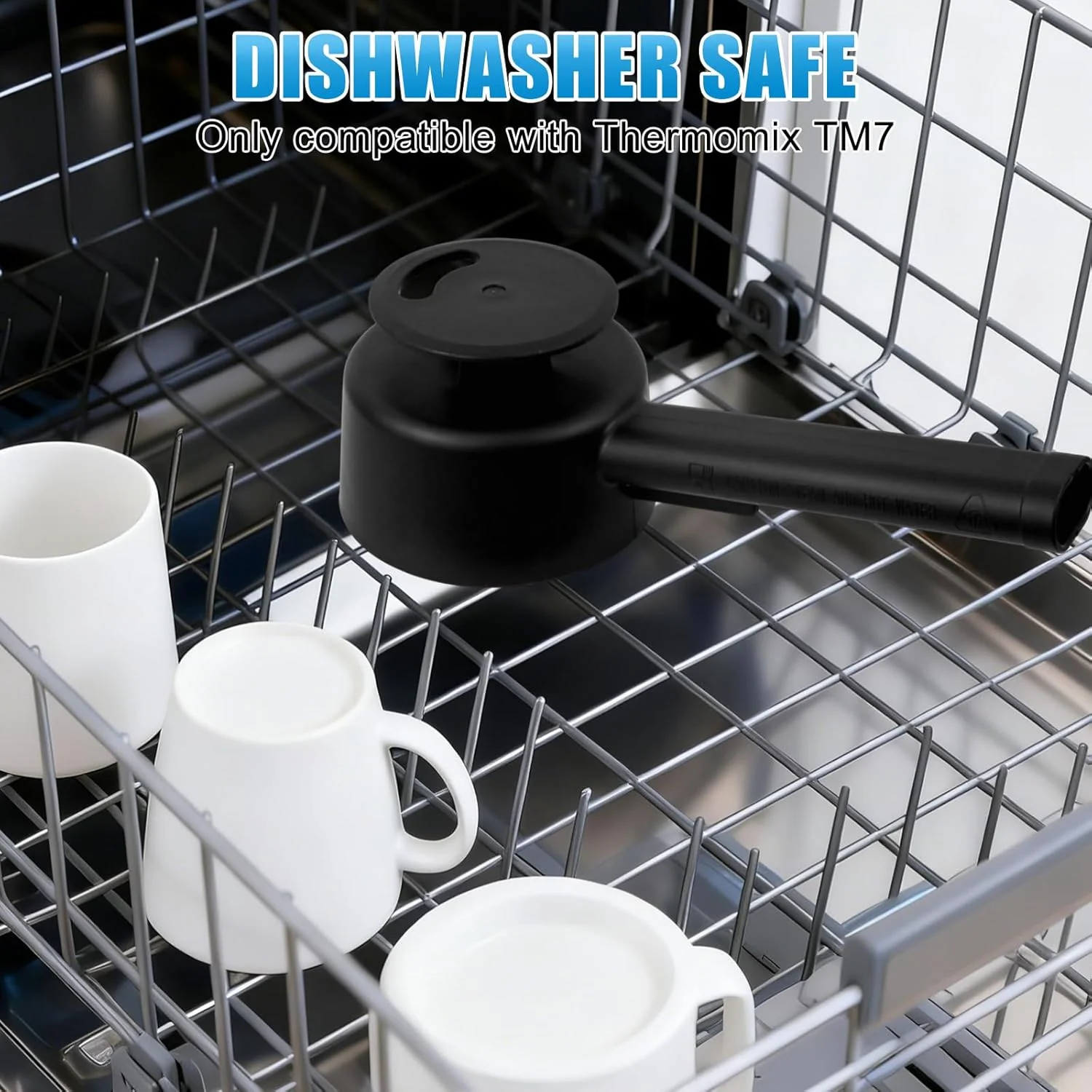 Dampfumleiter kompatibel mit Thermomix TM7 zubehör | 360° Drehbarer Dampfkamin mit Überlaufschutz | - Image 6