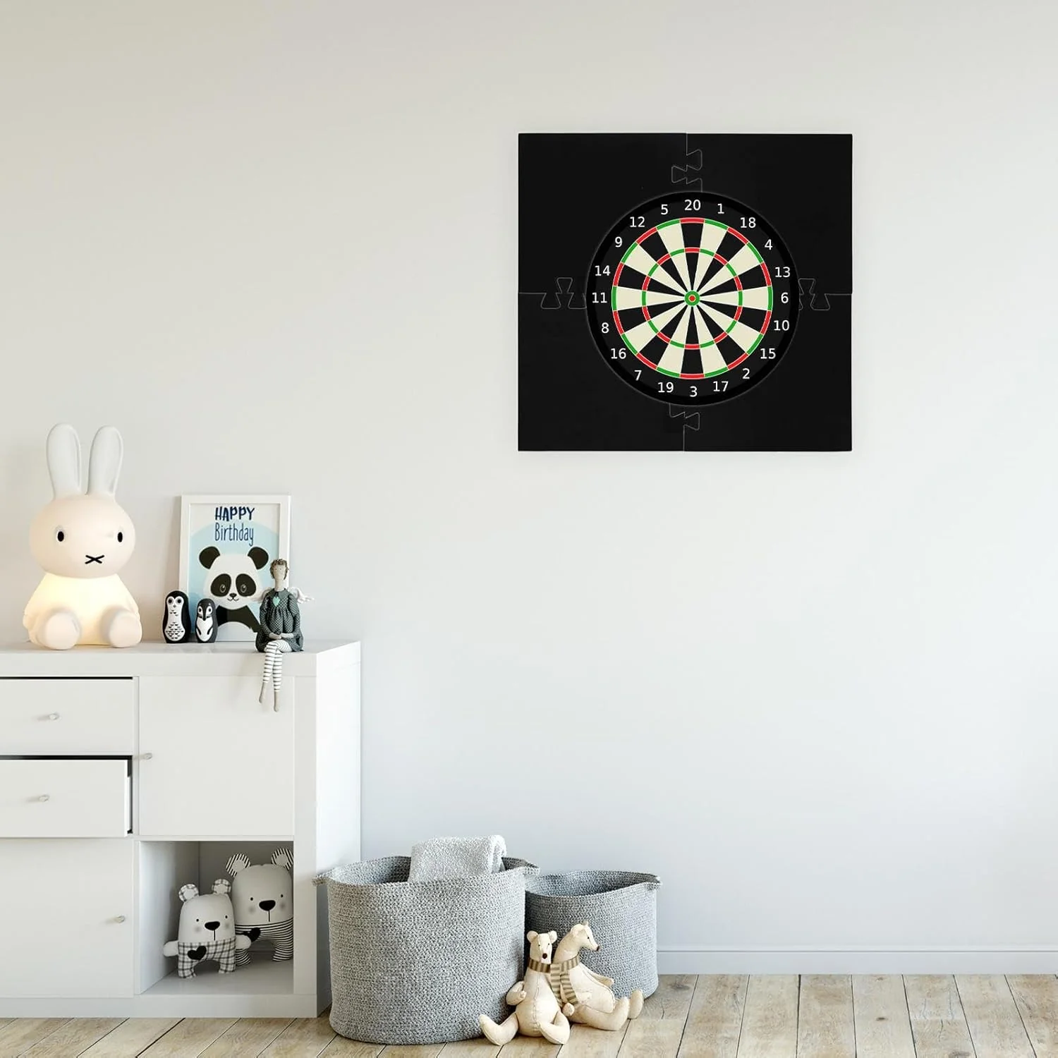 Dart Surround Dart Wandschutz 45 cm, Eva Dartscheibe Schutzring Dartscheibe Schutz Schwarz,Dartboard - Image 4