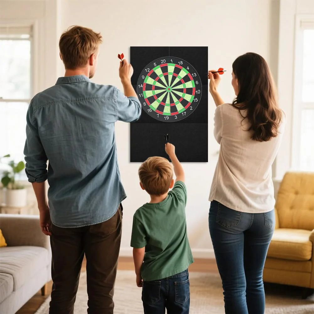 Dartboard-Wandschutz, Dart Wandschutz aus Filz, Dartboard-Umrandung, Selbstklebend, Gespleisste Wand - Image 5