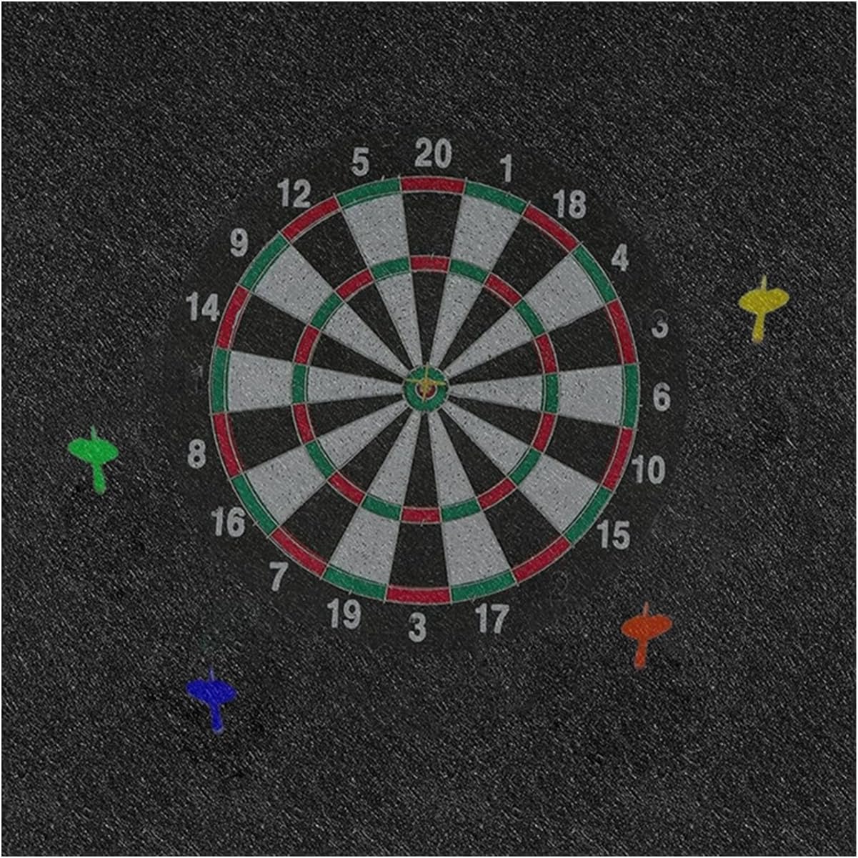 Dartscheiben-Wandschutz – grosse Rückwand mit professionellem Design | Filzbeschichtung für Büro, Sp - Image 6