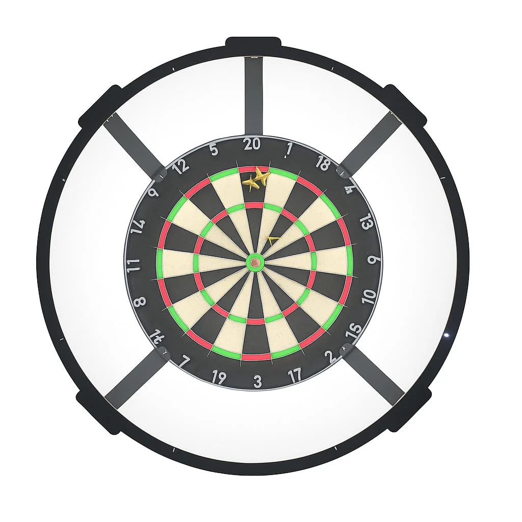 Dartscheibenbeleuchtung LED – Schattenfrei & Blendfrei – Dartboard Licht für Innen – Kompatibel mit