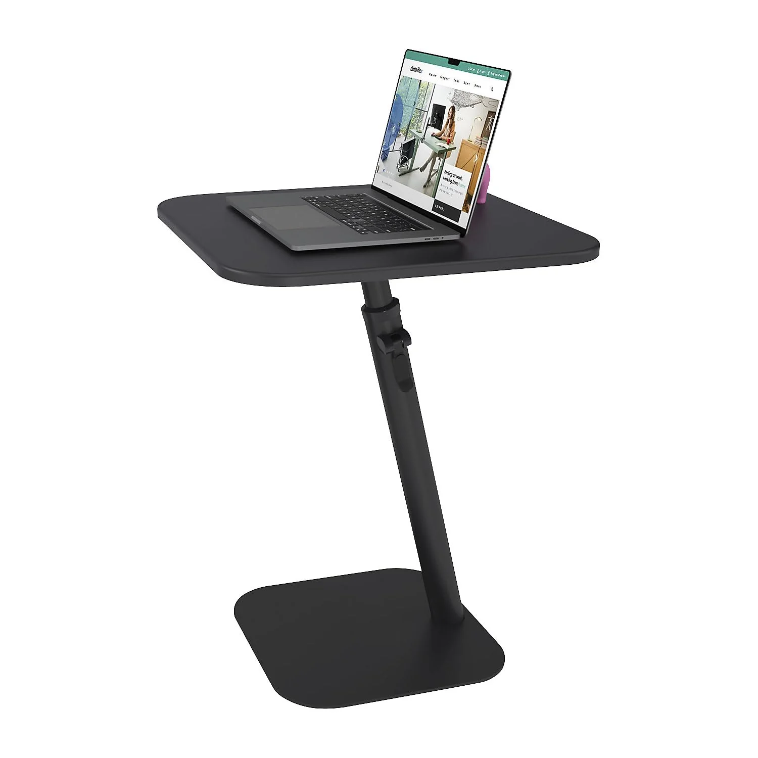Dataflex Bento Laptoptisch | Höhenverstellbar von 555 bis 750 mm | Schwarz