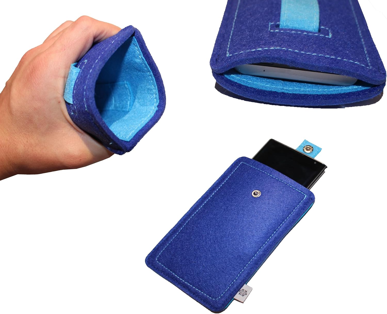 Davii Handy Filztasche für Samsung Galaxy A14 / A16 / A56, Schutztasche Robust, Handytasche mit Band - Image 3