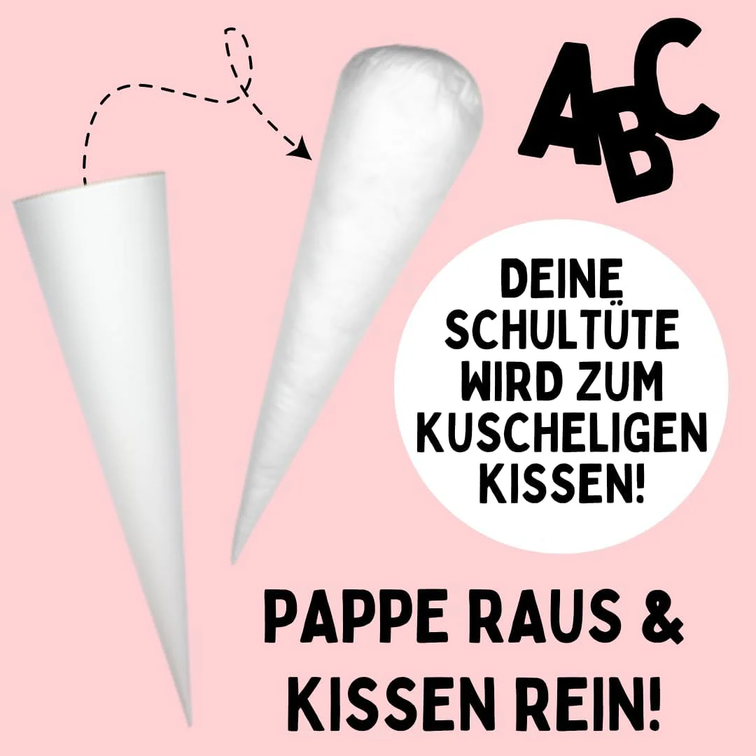 Dein Lieblingsteil Schultüte aus Stoff individualisierbar mit Wunschname personalisierbar mit Schult - Image 3