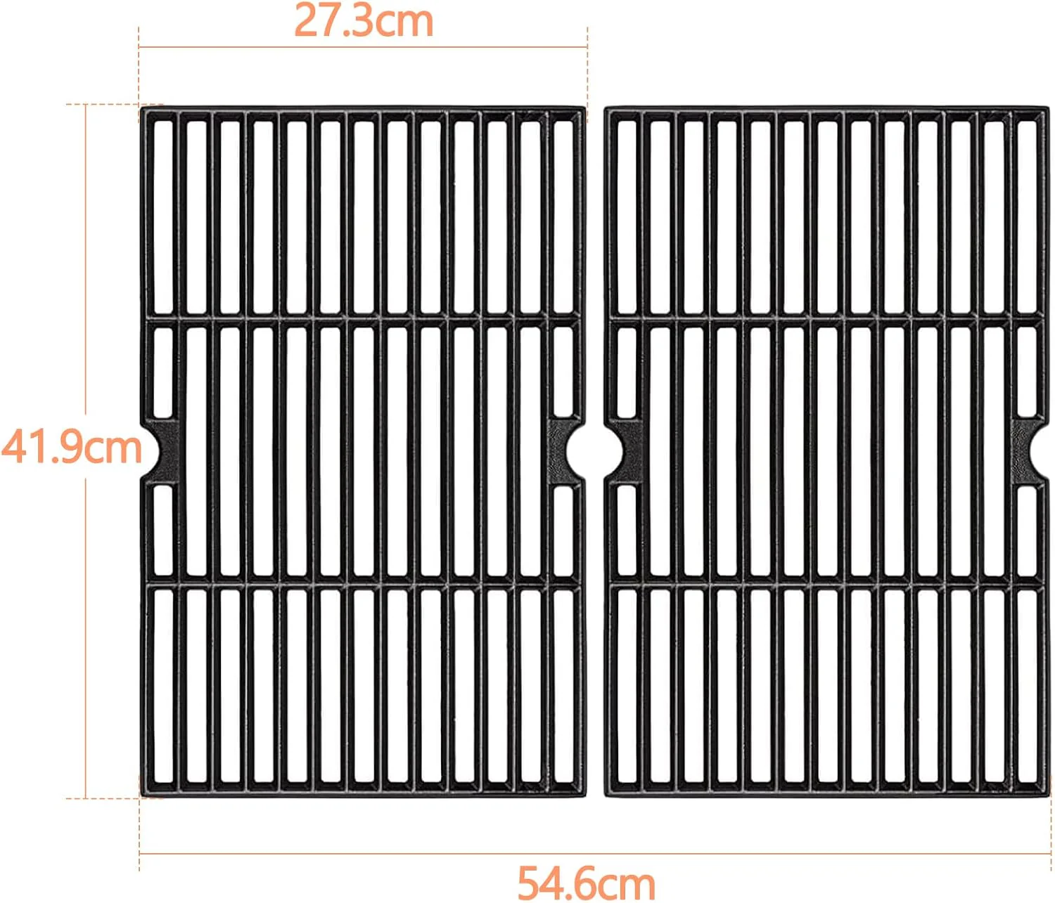 Denmay 41.9 x 54.6cm Gusseisen Grillrost Ersatzteile für Tepro Toronto Click, Taino Hero XL Holzkohl - Image 2