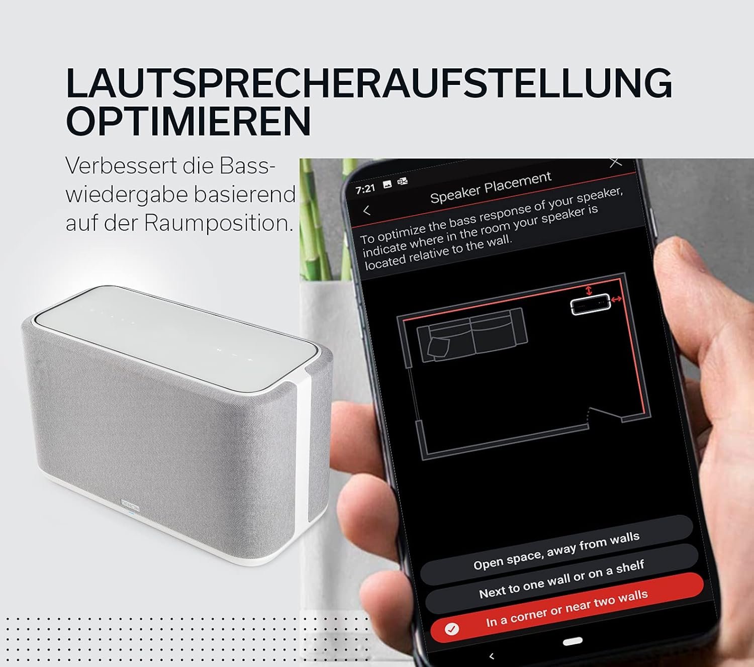 Denon Home 350 Multiroom-Lautsprecher, HiFi Lautsprecher mit HEOS Built-in, Alexa integriert, WLAN, - Image 5