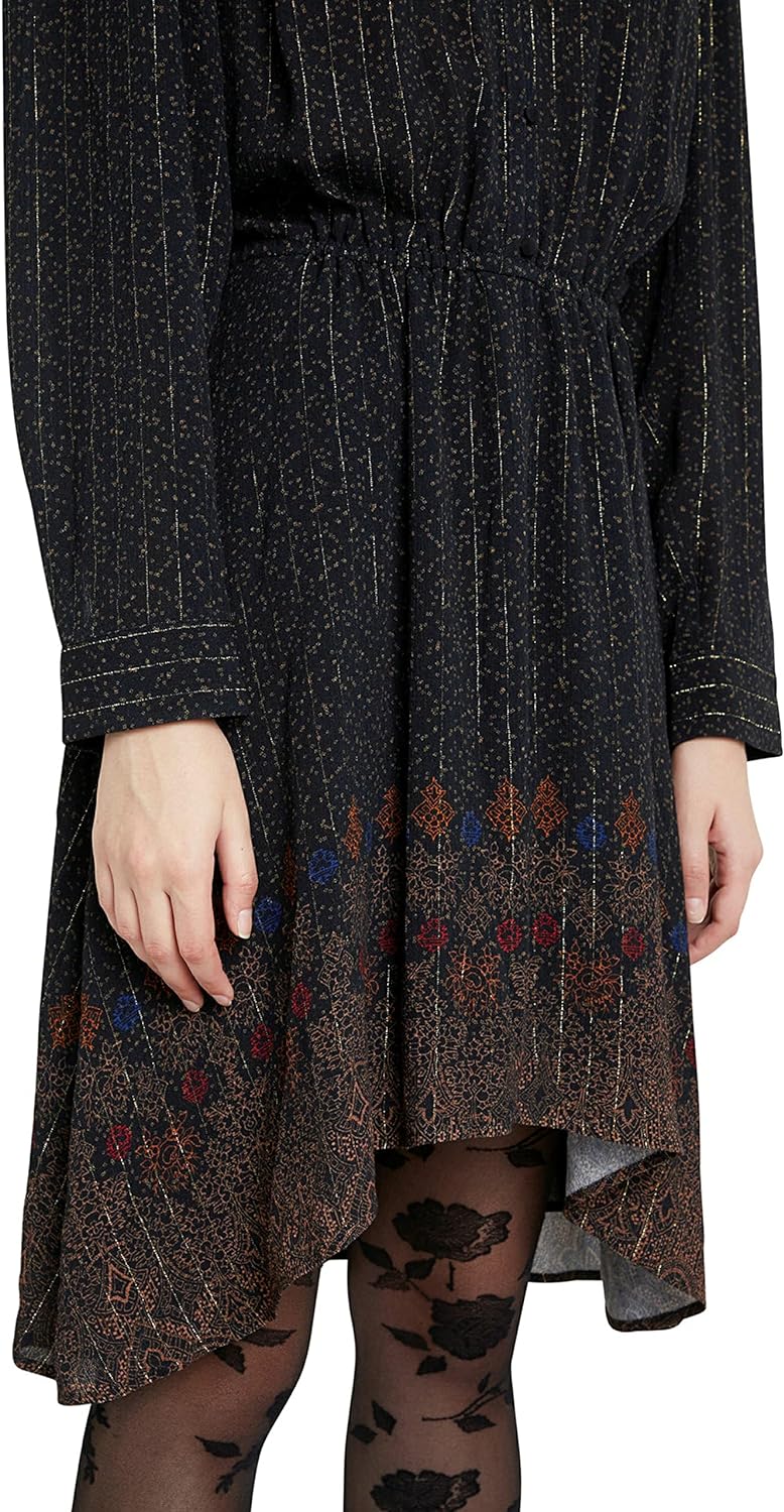 Desigual Damen 20wwvw50 Kleid, Schwarz, 26 Kurz EU - Image 6