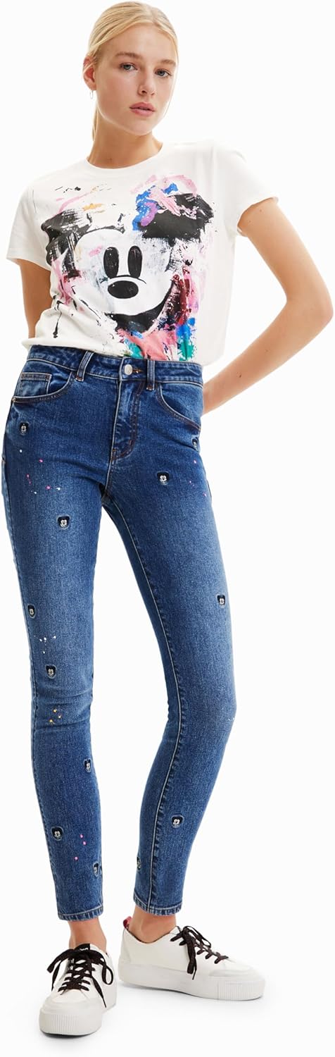 Desigual Damen Casual Pants 34 Blau, 34 Blau - Image 2