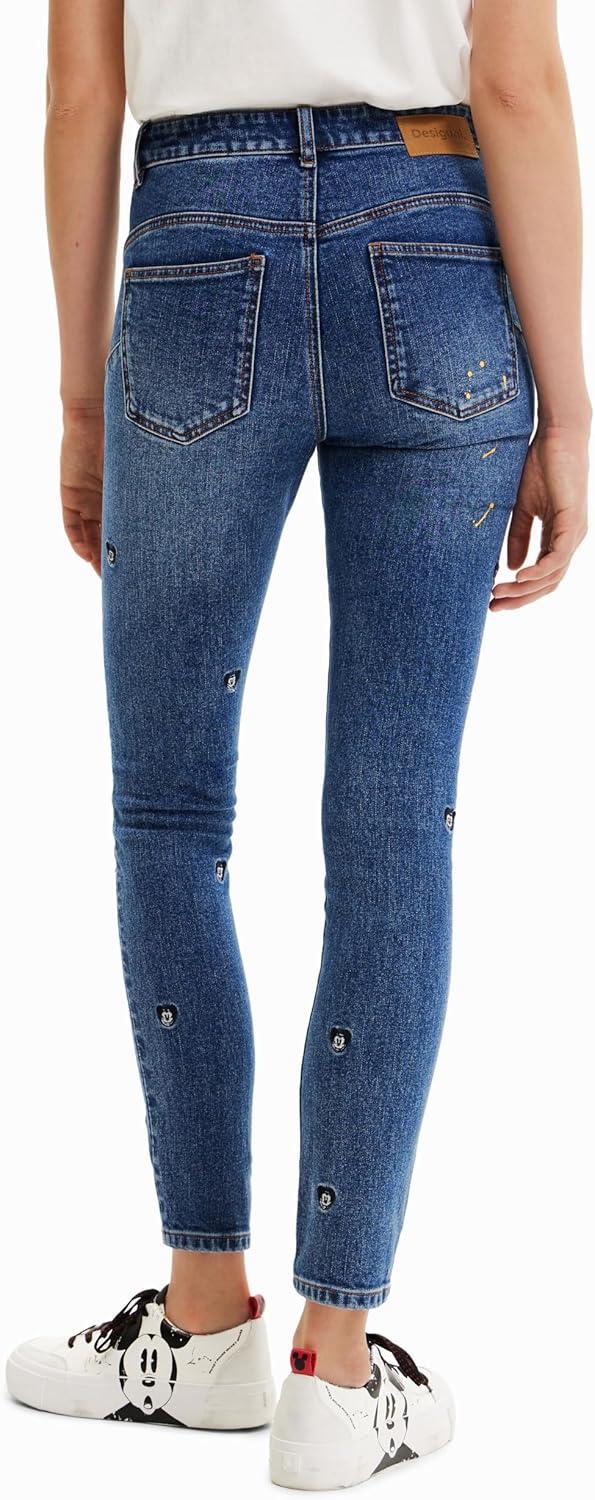 Desigual Damen Casual Pants 34 Blau, 34 Blau - Image 4