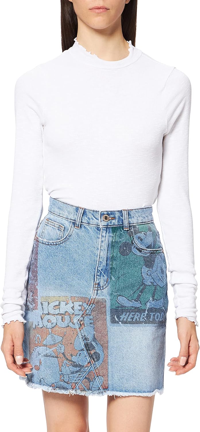 Desigual Damen FAL_India Skirt 36 Blau, 36 Blau - Image 2