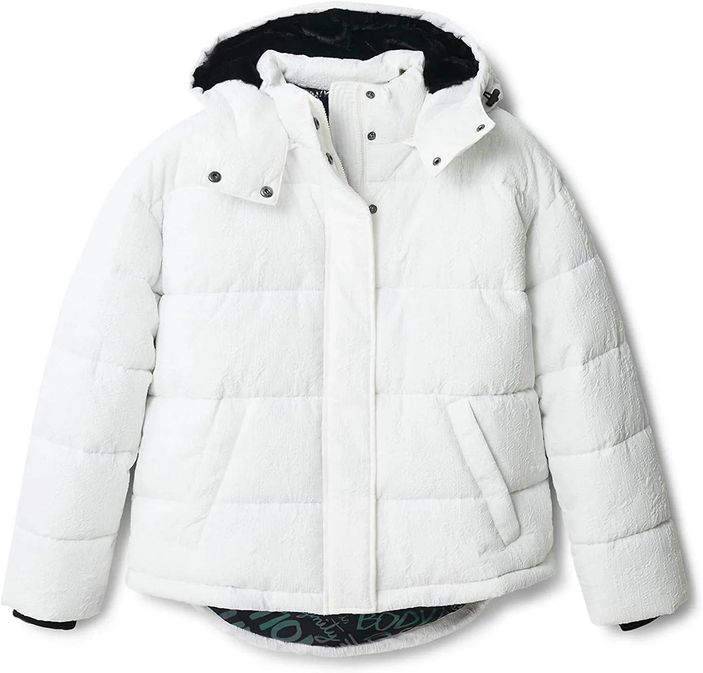 Desigual Damen Padded Short Overcoat S Weiss, S Weiss - Image 6
