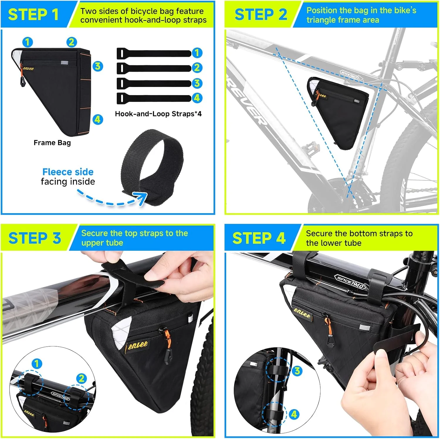 Desing Wish 1L Fahrrad Rahmentasche Wasserdicht Fahrradtasche Rahmen Oberrohrtasche Bikepacking Werk - Image 6