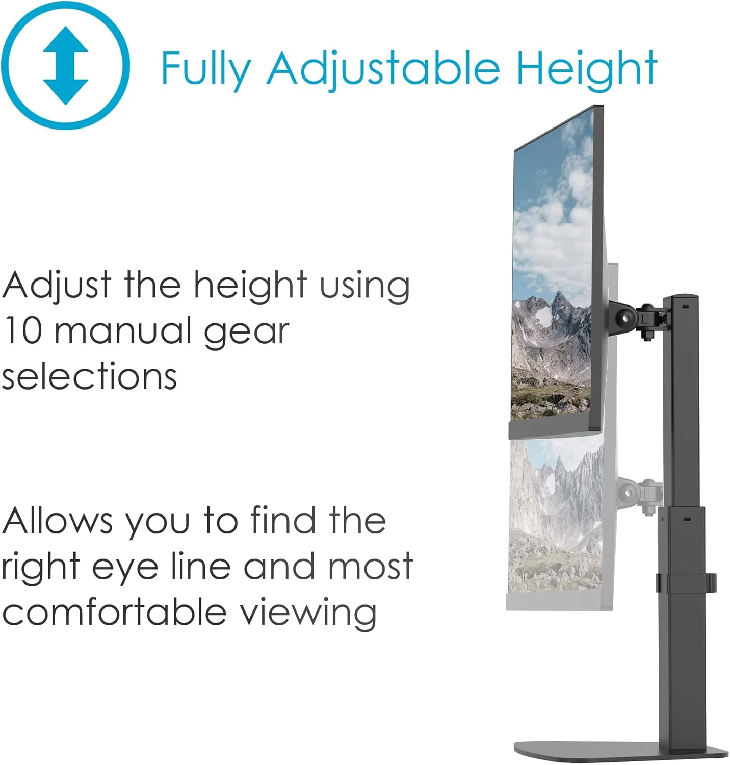 Desire2 VESA Mount 35 Zoll Monitorständer Riser | TV Ständer Mount | drehbarer Displayständer für Co - Image 2