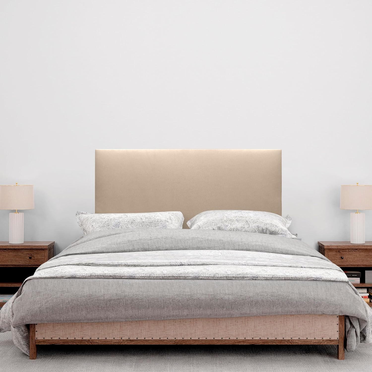 DHOME Kopfteil aus Kunstlederoder Stoff AQUALINE Glatt mit Beinen Kopfteil gepolstert Luxusbett Kopf - Image 2