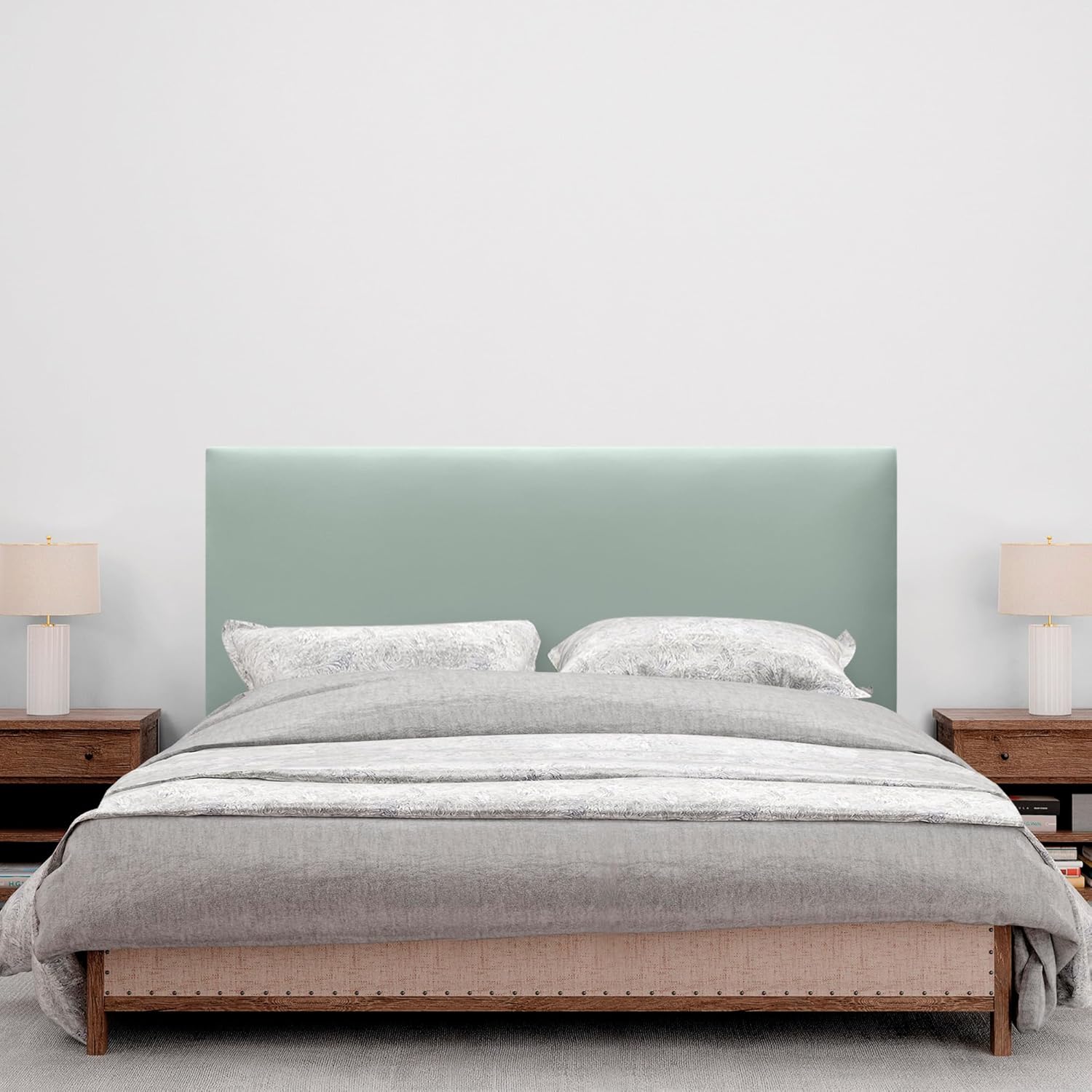 DHOME Kopfteil aus Kunstlederoder Stoff AQUALINE Glatt mit Beinen Kopfteil gepolstert Luxusbett Kopf - Image 2