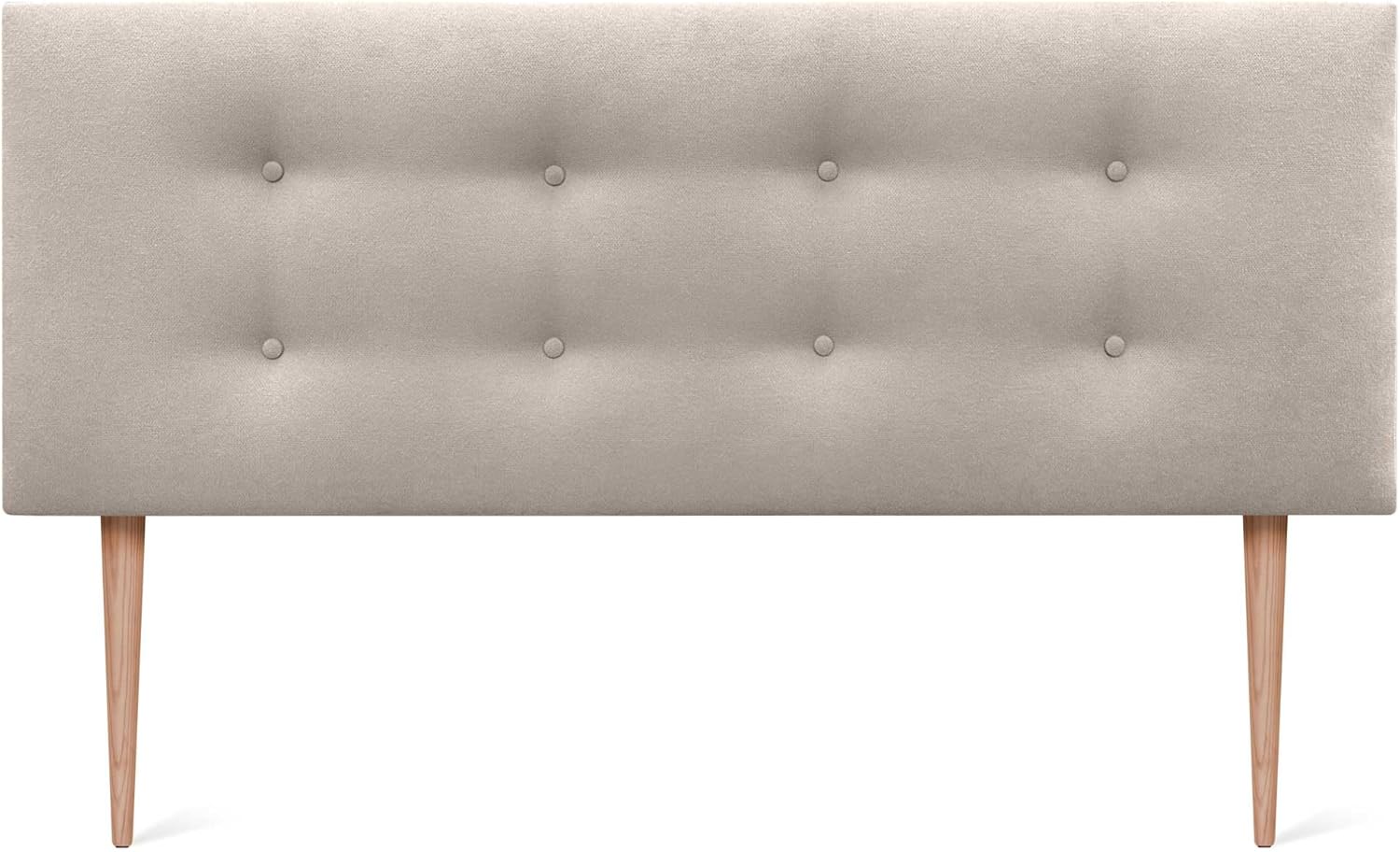 DHOME Kunstleder oder Stoff Kopfteil AQUALINE Pro mit 2 Reihen von Knöpfen gepolstertes Kopfteil Lux - Image 5