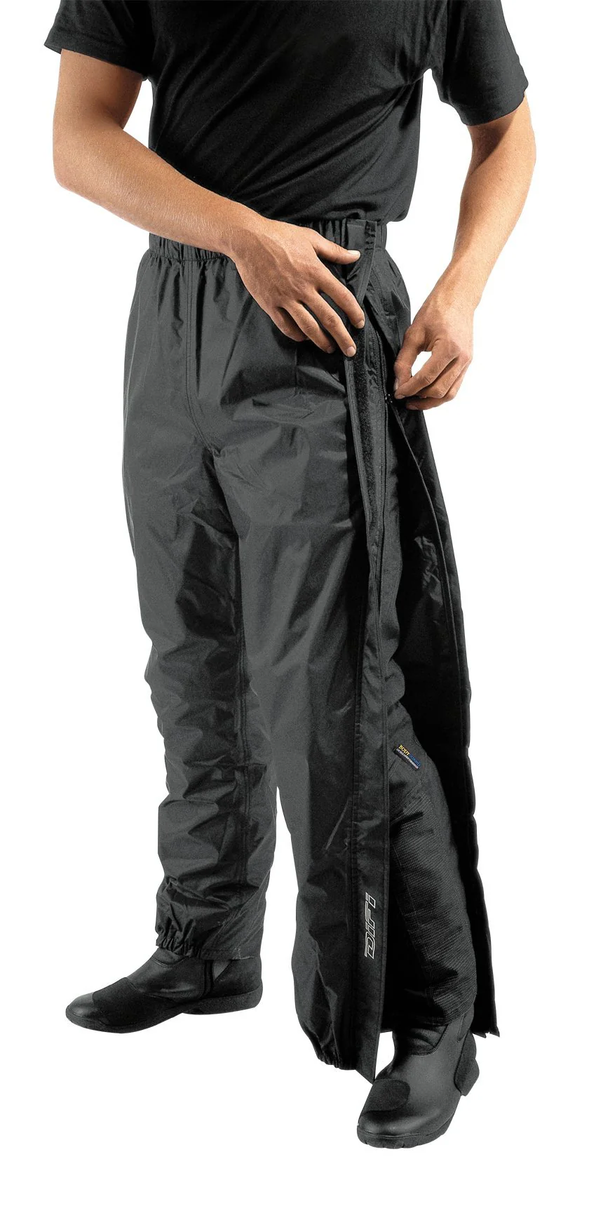 Difi Zip Regenhose , Schwarz, 3XL 3XL Schwarz, 3XL Schwarz