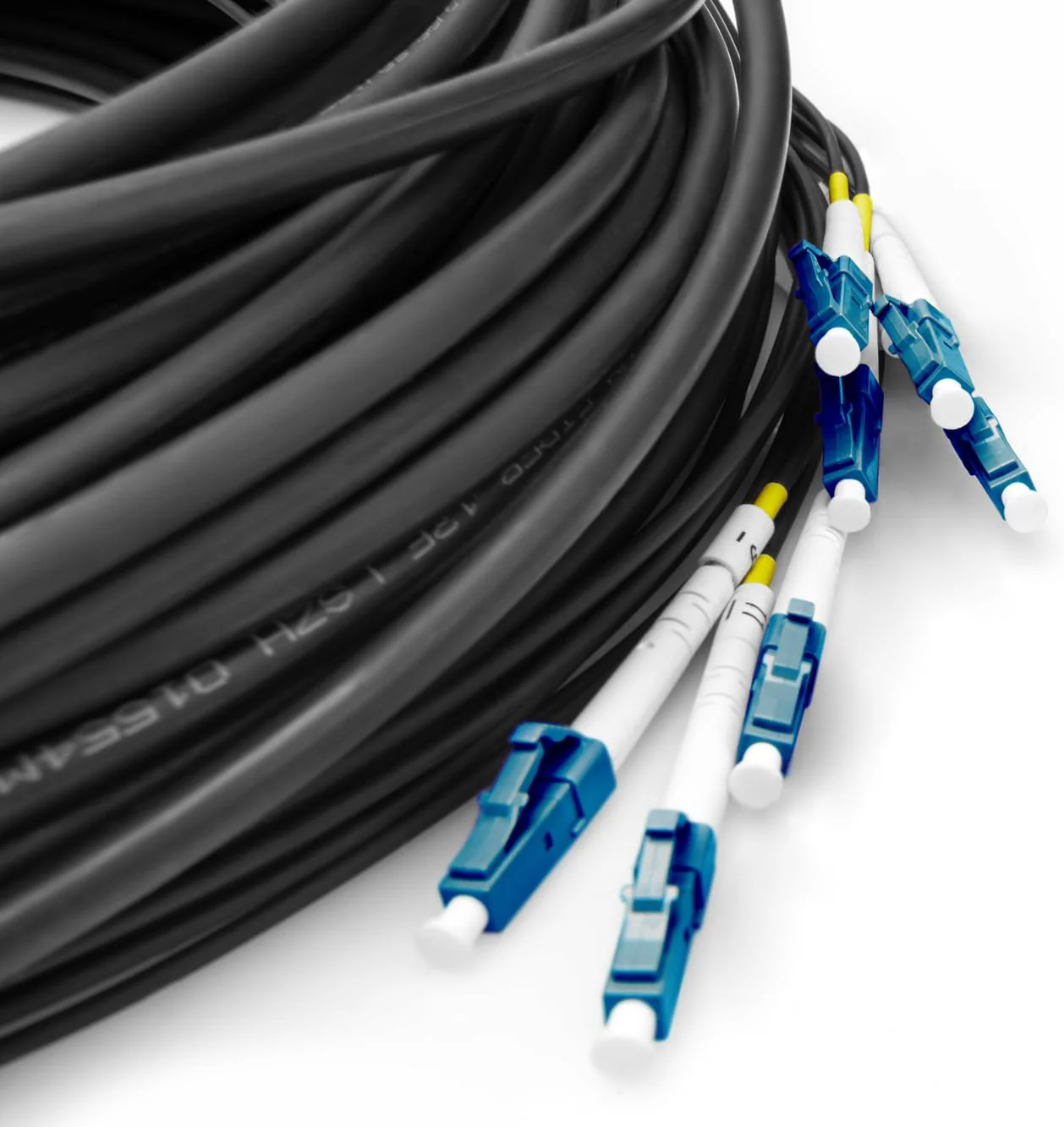 DIGITUS Breakout cable 8 Fiber SM G.657.A1 LC/UPC-LC/UPC universal Color black 100m OS2 - LC(UPC) / - Image 4