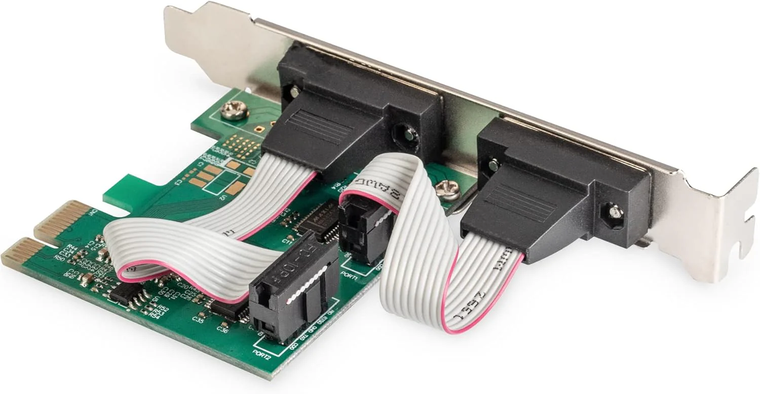 DIGITUS IO-Karte - PCIe - Serielle Schnittstellen-Karte - 2-Port DSUB-9 - Chipsatz ASIX99100 IO-Kart - Image 2